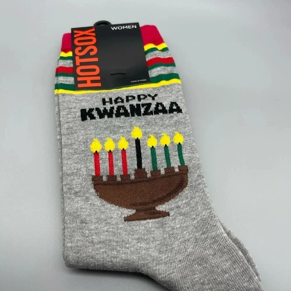 HOT SOX Happy Kwanza Crew Socks​